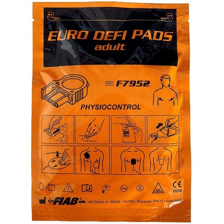 Coppia di piastre per defibrillatori medtronic physiocontrol, osatu bexen, cardioline - 1 coppia f7952