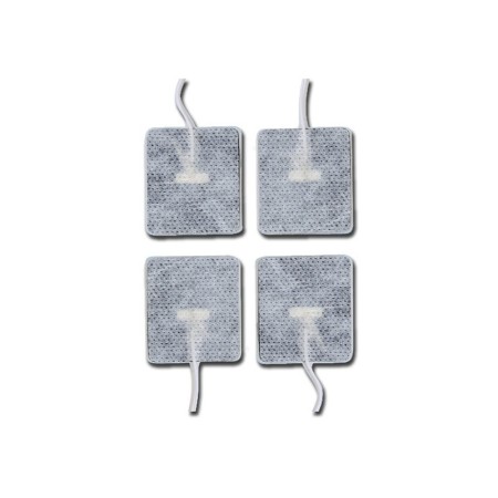 Elettrodi per elettrostimolazione e tens 45x35 mm con cavetto - conf. 4 pz.