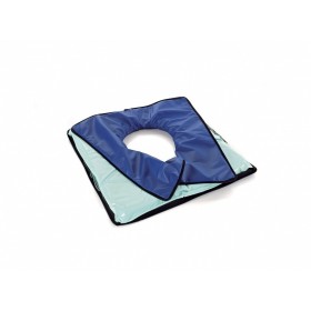 Silicone fluid gel cushion with hole