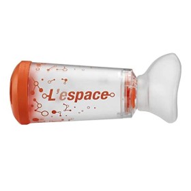 Distanziatore espace infant 0-2 anni con maschera arancio