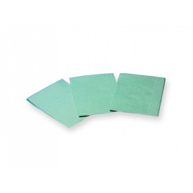 Polybeschichtete tücher 33x45 cm - grün - packung 500 stk.