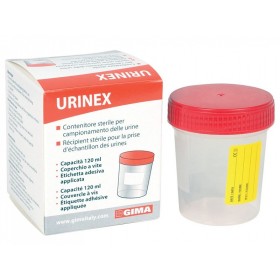 Urinbeholder 120 ml - enkelt æske - steril - pakke med 100 stk.