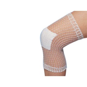 Elastisches schlauchnetz – größe e für knie und bein – latexfrei