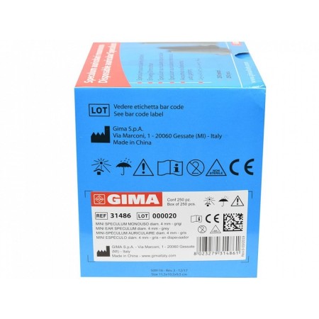 Mini speculum monouso diam. 4mm - grigi - conf. 250 pz.