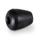 Oliva morbida nera in pvc