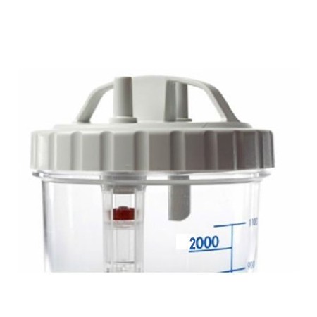 Vaso chirurgico completo da 2 lt autoclavabile (max 120°c) per aspiratori new askir, new aspiret e new hospivac