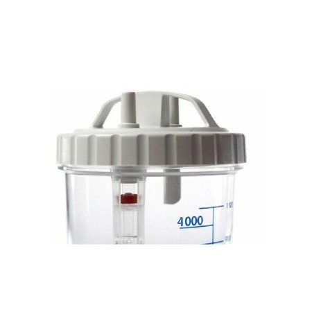 Vaso chirurgico completo da 4 lt autoclavabile (max 120°c) per aspiratori new askir, new aspiret e new hospivac