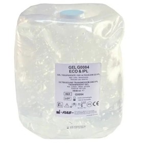 Transparentes gel für ultraschall und gepulstes licht g0084 im 5-liter-beutel.