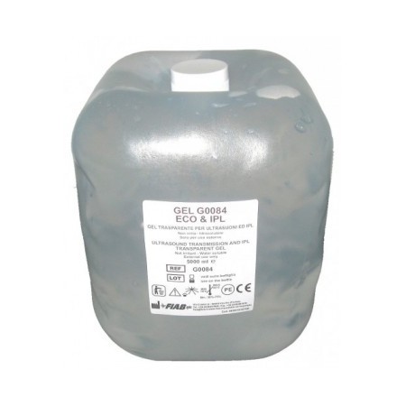 Gel trasparente per ultrasuoni e luce pulsata g0084 in sacca da 5 lt.