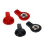 Globus-busta 4 adattatori 2mm (per elettrodi a clip) / blister 2 rossi 2 neri