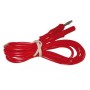 Cavetto con spinotti maschio/maschio rosso - 4mm per elettroterapie professionali