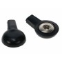 Adattatore nero 2 mm per bottoni - femmina
