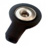 Adattatore nero 2 mm per bottoni - femmina