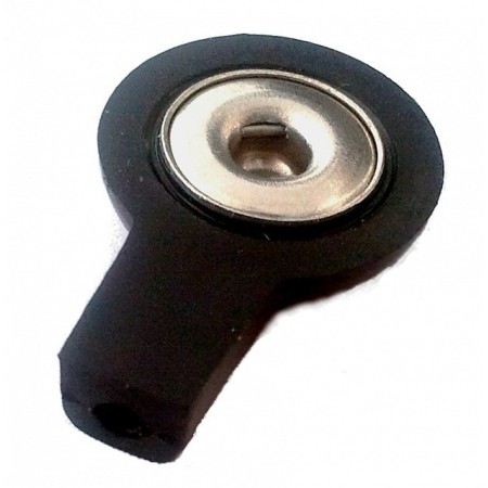 Adattatore nero 2 mm per bottoni - femmina