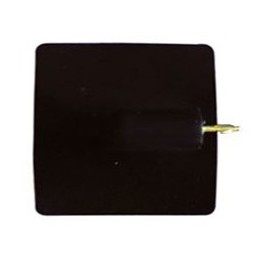 Électrodes conductrices en silicone avec fiche mâle - 4 mm 50 x 50 mm