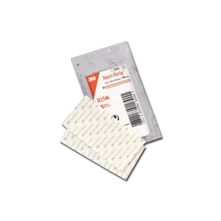 3m steri-strip - nastro per sutura cutanea rinforzato, 1546r - 100 x 6 mm - 1 busta da 10 pz.