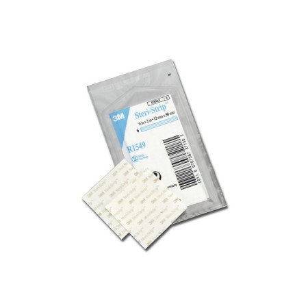 3m steri-strip - nastro per sutura cutanea rinforzato, 1549r - 50 x 12 mm - 1 busta da 6 pz.