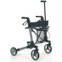 Rollator con porta bastone e supporto schiena vermeiren quadri light