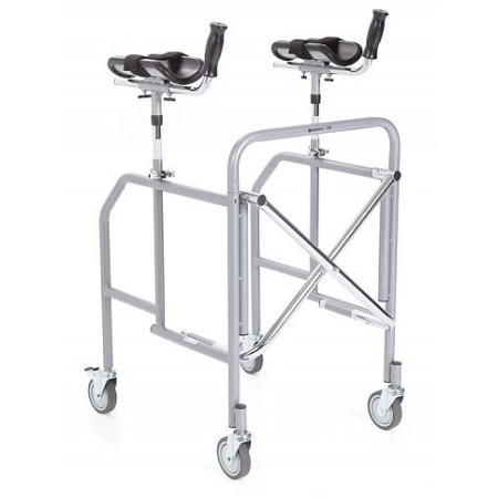 Deambulatore antibrachiale pieghevole in acciaio verniciato – ingombro ridotto – serie click mini