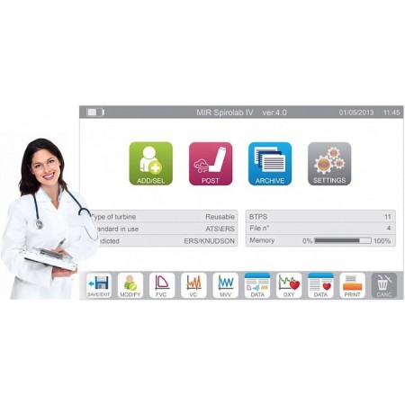 Spirometro mir spirolab con stampante e software mir spiro
