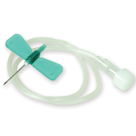 Aghi butterfly verde fly-set 21g luer lock con tubo 30 cm - 100 pz.