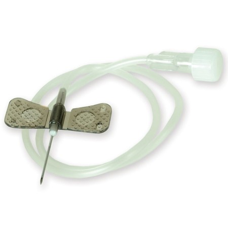 Aghi butterfly nero 22g fly-set luer lock con tubo 30 cm - 100 pz.
