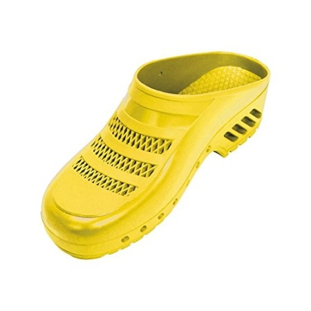 Zoccoli professionali, tomaia con fori, 37-38, giallo