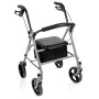 Rollator pieghevole in acciaio verniciato – teti – argento 