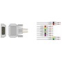 Cavo paziente per ecg agilent, aspel, astron, cardiette, cardioline, cardiorapid, gima, hp, innomed, nihon-kohden, philips
