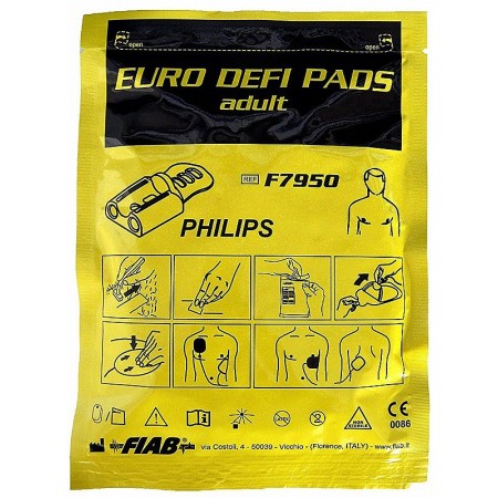 Coppia di piastre per defibrillatori philips laerdal medical heartstart fr3 aed, con modulo ecg m3860a & m3861a - 1 coppia f7950