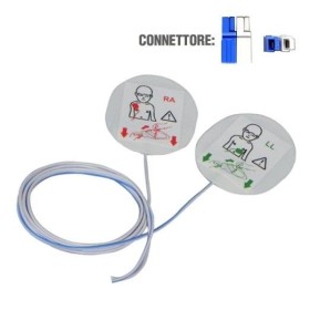Conjunto de pás pediátricas para desfibriladores i - pad nf1200, futura e ambulance i3.