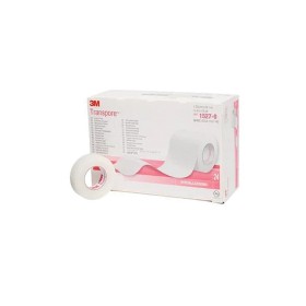 3m transpore - geperforeerde kunststofpleister, 1527-0 - 12,5mm x 9,14m - 24 rollen