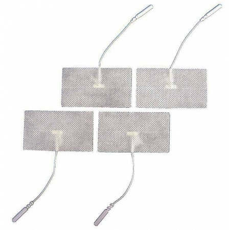 Elettrodi a filo per elettrostimolazione e tens rettangolari, 45mm x 65mm 4 pz.
