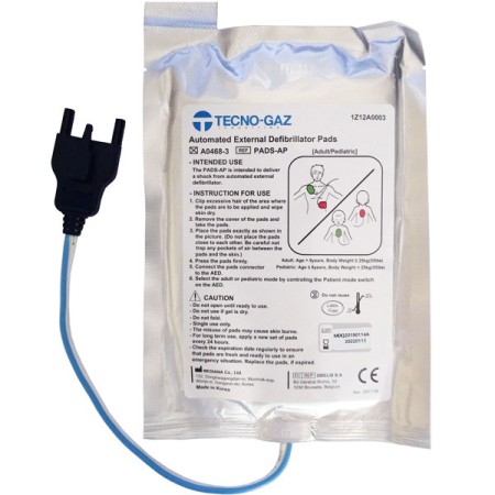 Piastre defibrillatore tecnoheart plus adulti/pediatriche