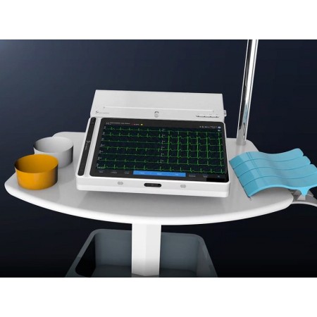 Tablet neoecg t180 ecg a 12 derivazioni con interpretazione di glasgow e stampante