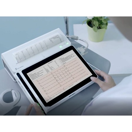Tablet neoecg t180 ecg a 12 derivazioni con interpretazione di glasgow e stampante