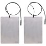 Coppia di elettrodi a piastra 22 x 15 cm con cavo per swisto 3