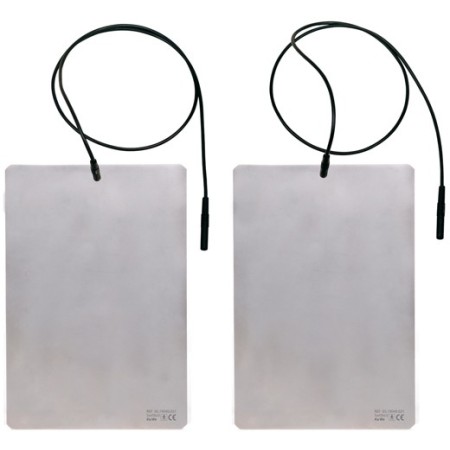 Coppia di elettrodi a piastra 22 x 15 cm con cavo per swisto 3