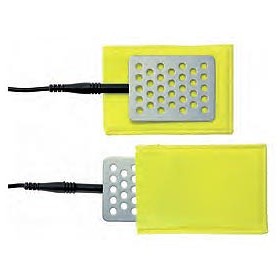 Coppia di elettrodi a piastra 8 x 6 cm con busta porta piastra e cavo per swisto 3