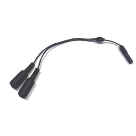 Cable en y negro para usar sondas anales-vaginales de 4 electrodos con estimulador monocanal