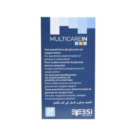 Strisce glicemia per multicarein - 50 strisce