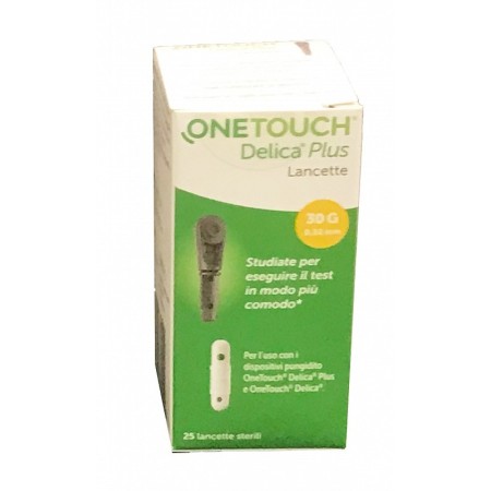 Lancette pungidito onetouch delica plus 25 pz.