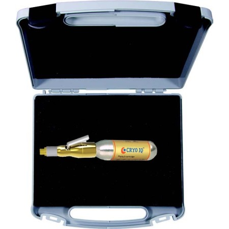 Dispositivo cryo iq derm a contatto 5mm - 25g di gas n2o - valvola comando - punta in vetro fissa