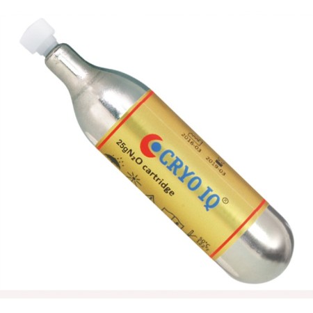 Cartuccia cryo iq - 25g di gas n2o con valvola