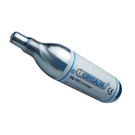 Cartuccia 25g di gas n2o per cryoalfa pro e perfect