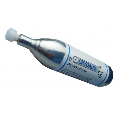Cartuccia 25g di gas n2o per cryoalfa lux e super