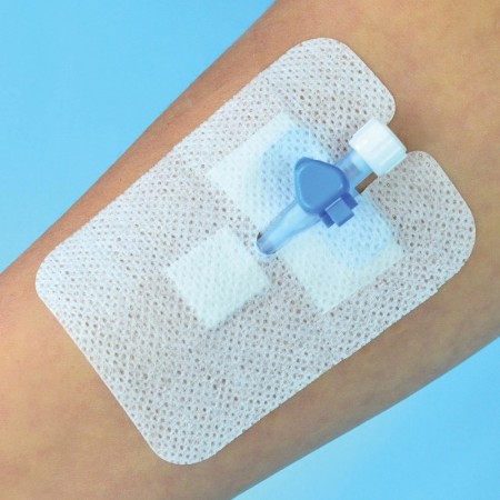 Medicazione per cannula iv in tnt elastopor iv 6 x 8 cm - 50 pz.