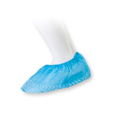Copriscarpe antiscivolo azzurro in tnt traspirante con antiscivolo - 100 pezzi