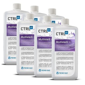Multisteril cd tecno-gaz vloeibaar concentraat - 6 flessen van 1 lt.