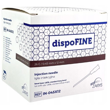 Aghi ipodermici 26g sterili dispofine 0.45 x 12 mm marrone - 100 pz.